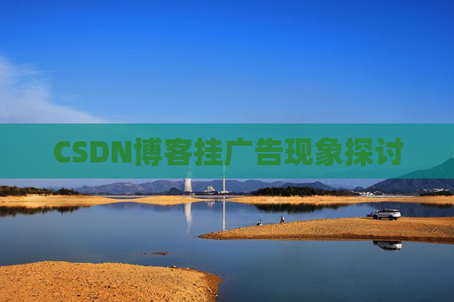 CSDN博客挂广告现象探讨